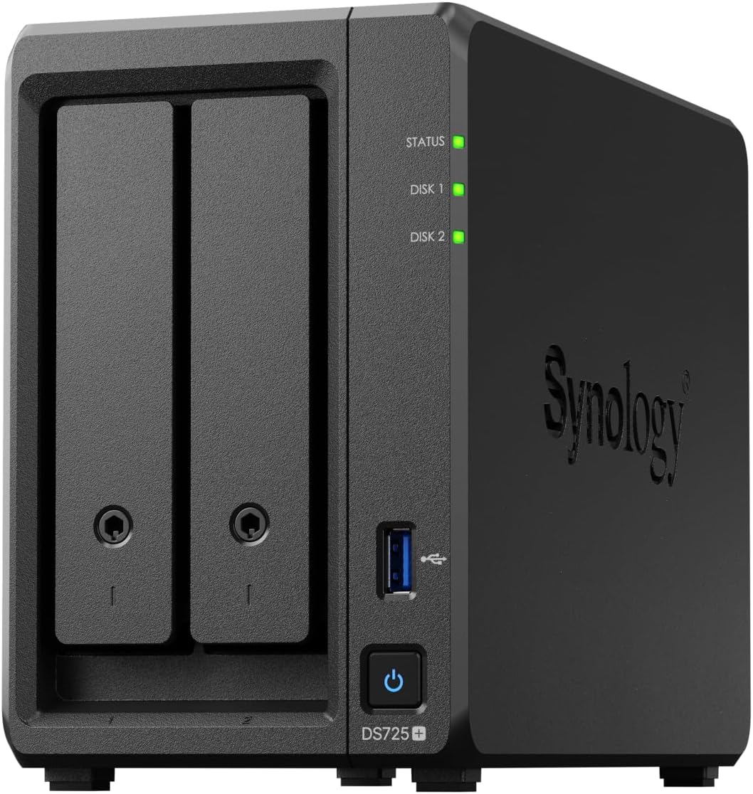 Synology DiskStation DS725+ SATA  2-Bays  USB  LAN  eSATA (Diskless) Synology DiskStation DS725+ SATA  2-Bays  USB  LAN  eSATA (Diskless)